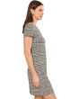 Short Sleeve Plaid Sheath