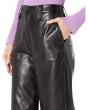 Faux Leather Easy Trousers