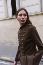 Zara КУРТКА коричневого ЦВЕТА С шортами И пуговицами