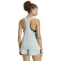 ADIDAS Женская рубашка с минимальным брендом Racerback