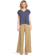 Felted Wool Jersey Full Wide Pants
