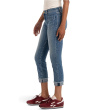 Amy Crop Straight Leg- Roll Up Fray Front Patch Pockets