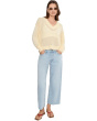 Low Slung Baggy Crop in Foster Wash