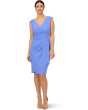 Crepe Draped Overlay Dress