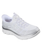 Skechers Женские сетчатые кроссовки-слипоны с блестящим принтом "Банджи"