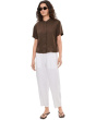 Organic Linen Ankle Pleated Lantern Pants