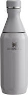 STANLEY 1913 All Day Slim Trinkflasche Edelstahl 0.35L - Thermosflasche Kühlt 3 Stunden - 9 Stunden Eisgekühlt - BPA-Frei - Auslaufsichere Wasserflasche - Spülmaschinenfest - Ash