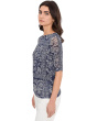 Ruched Sleeve Mesh Top