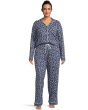 Plus Jolly & Bright Long Sleeve Notch Top & Long Pants Set