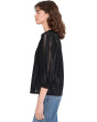 Raglan Peasant Split Neck Blouse