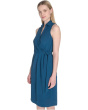 Aerowash Collared Elastic Waist Self Tie Midi