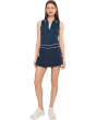 Sleeveless Fitted Pique Polo