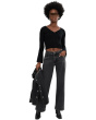 Selena Baggy Low Rise Straight Leg Clean Hem