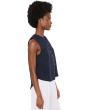 Ava Gauze Button Tank