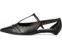 Valkie Studded Kitten Heel T-strap Flat Mule