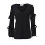 Designer-Jerseyshirt, schwarz