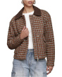 Oversized Tweed Bomber Jacket