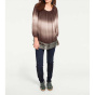 Batikbluse, taupe-sand