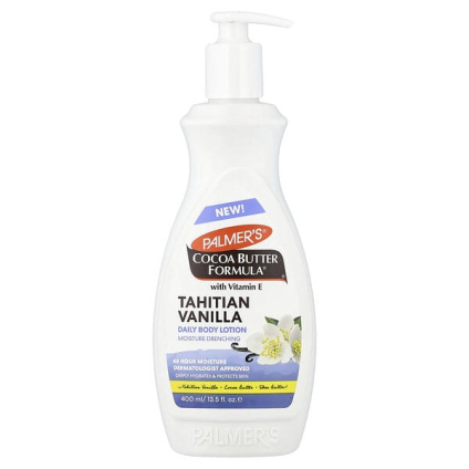 Palmers, Cocoa Butter Formula® с витамином E, лосьон для тела для ежедневного применения, таитянская ваниль, 400 мл (13,5 жидк. унции)