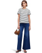 Cotton Perfect Crewneck Tee Stripe