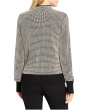 Funnel Neck Pixel Knit Sweater