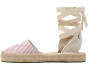 Seersucker Lauren Lace-up Espadrille