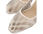 Klaire Perforated Leather Slingback Pumps