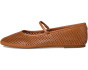 Jayna Perforated Leather Mary Jane Flats