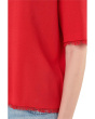 In The Fray - Short Sleeve Crew Neck Sweater With Fringe Detail