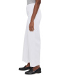 Meg High-Rise Fab Ab Wide Leg Raw Hem in Optic White