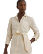 Belted Linen Shirtdress