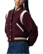 Woven Varsity Bomber Jacket