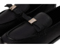 Deco Bow Pebbled Leather Loafers