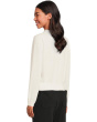 Shirred Sleeve Crew Neck Sweater