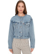 Collarless Shrunken 90s Trucker