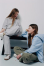 Zara ОДНОТОННАЯ ФУТБОЛКА С БЛОКИРОВКОЙ 521824890-803-7