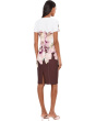 Short Sleeve Floral Scuba Sheath