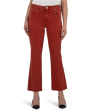 Kelsey High-Rise Ankle Flare With Raw Hem in Paprika