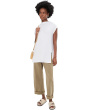 Ribbed Knit Funnel Neck Tunic