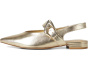 Amoret Buckle Slingback Flat Mule