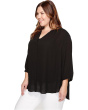 Plus Size Pintuck Blouse