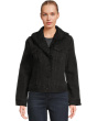 Sherpa Collar Stretch Denim Trucker Jacket