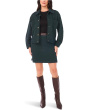 Wide Sleeve Cropped Crew Neck Jacket
