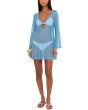 Golden Metallic Crochet Buckle Tunic