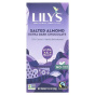 Lilys Sweets, Плитка экстра темного шоколада, соленый миндаль, 70% какао, 80 г (2,8 унции)