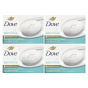 Dove, кусковое мыло, для чувствительной кожи, без отдушки, 4 шт. по 106 г (3,75 унции)