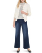 Striped Long Sleeve Mock Neck Tee