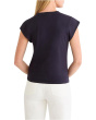 Cap Sleeve V-neck Supima Cotton Tee