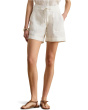 Linen Wide-Leg Drawcord Shorts