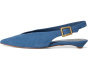 Valther Kitten Heel Slingback Flat Mule